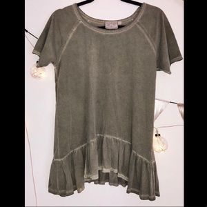 Light green faded t-shirt